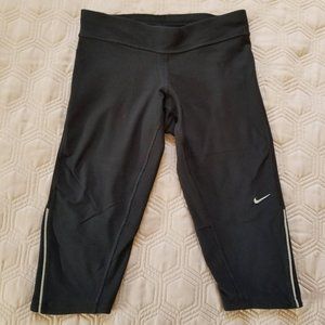 Nike Dri-fit spandex black capris leggings.